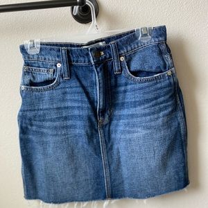Madewell Denim miniskirt